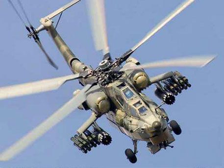 Ми-28 "ночной охотник" атакует